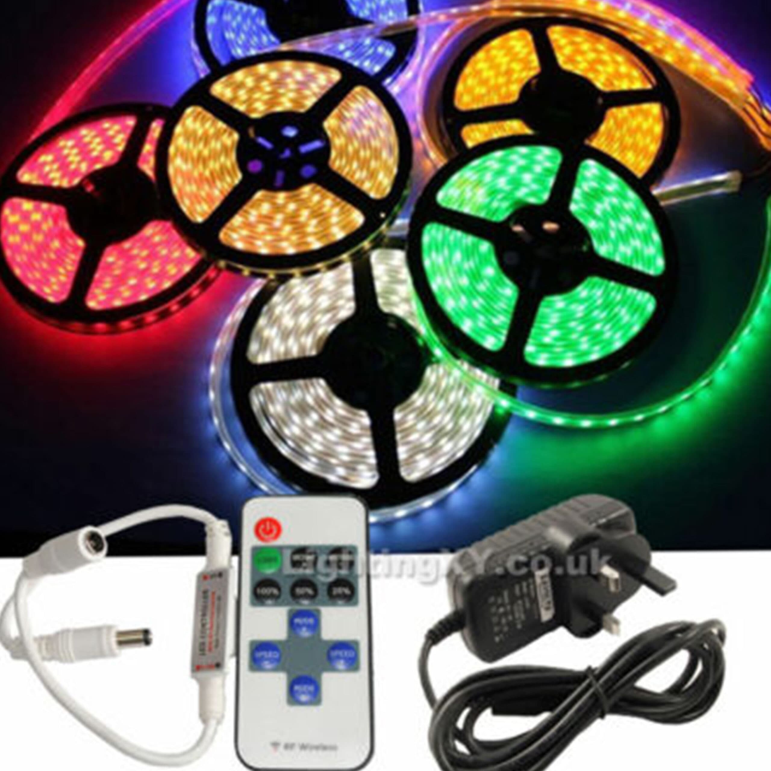 16 FT RGB Strip Light – Remote – Adapter – 16 Color view 3